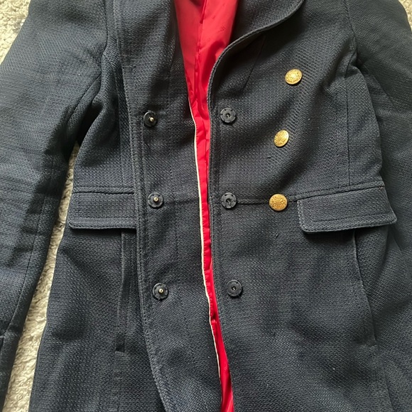 Banana Republic Size S Navy Overcoat - Picture 7 of 7
